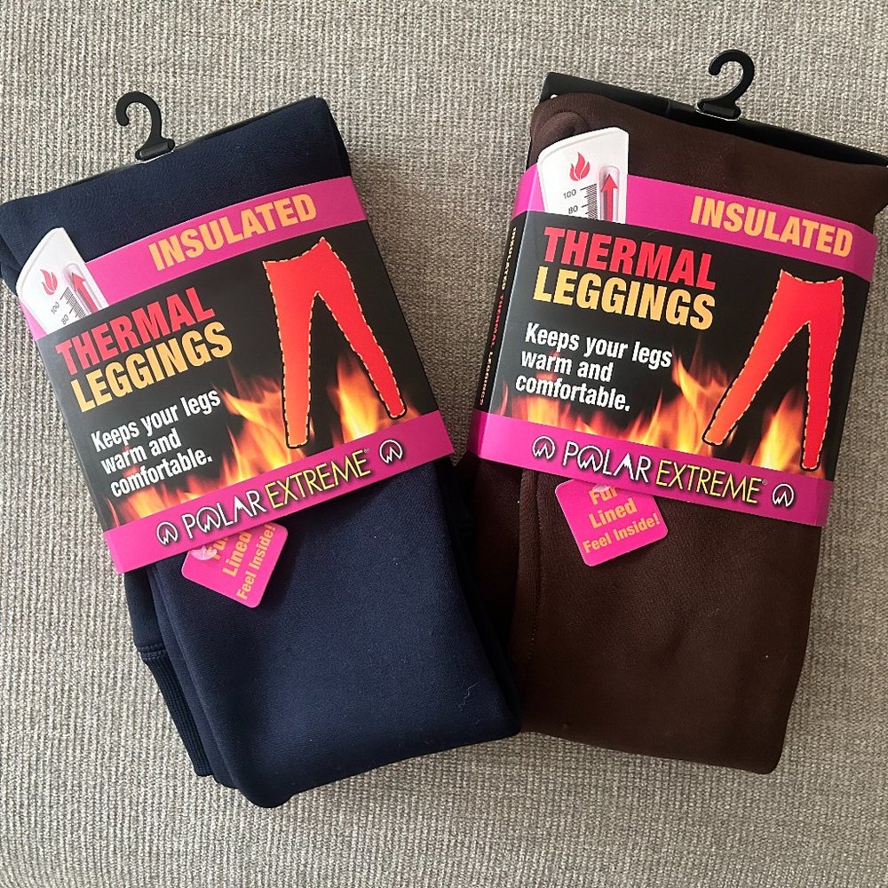 NWT Extremely Soft Faux Fur Lined Insulated Leggings (S/M)